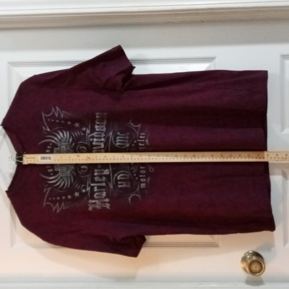 Harley-Davidson Maroon Graphic Short Sleeve Tee Men’s Large - Picture 6 of 6